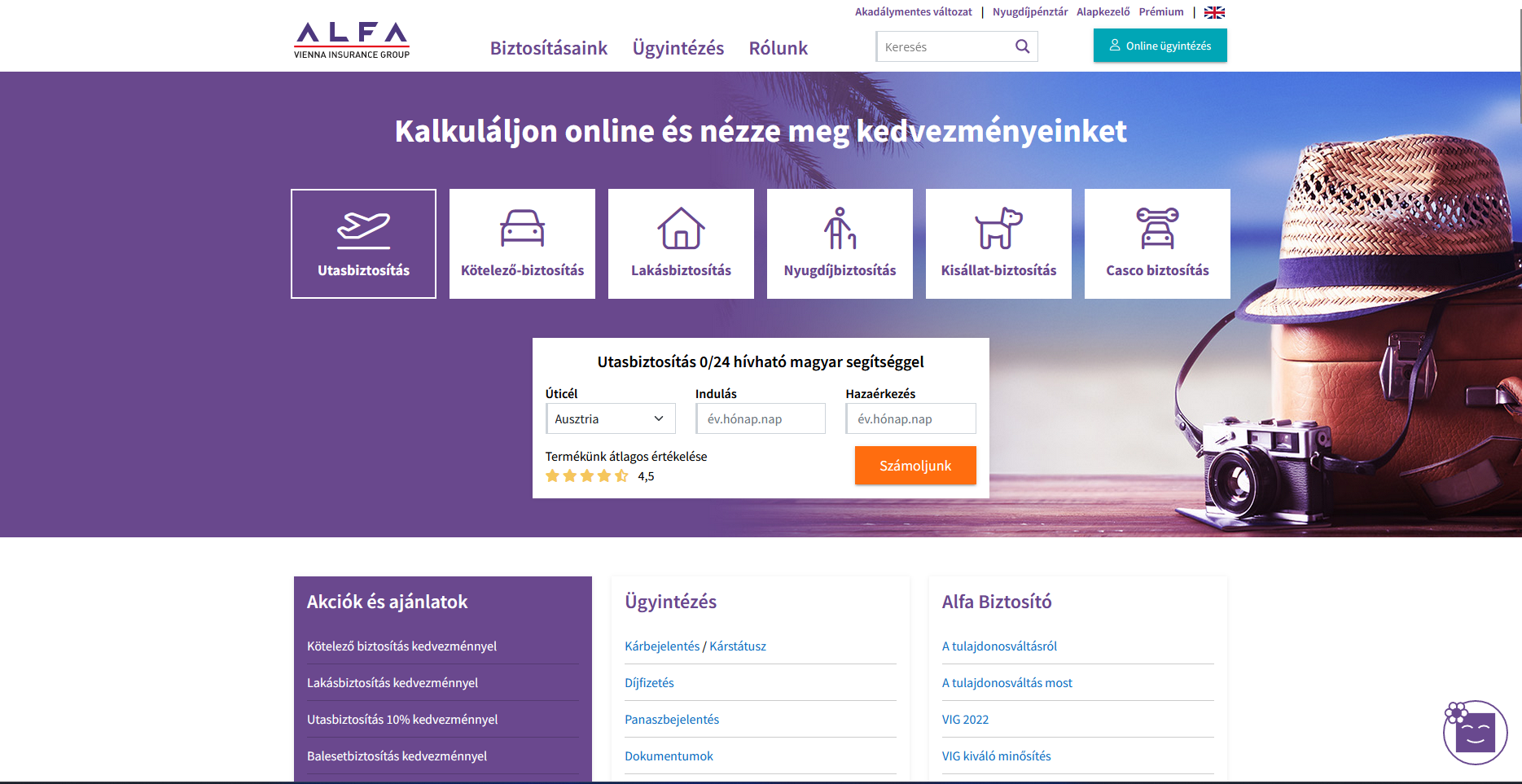 ALFA biztosító belső rendszere